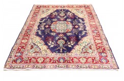 Klasyczny perski dywan Tebriz z Iranu 150x200cm unikatowy fiolet