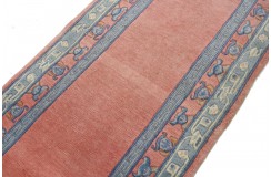 Rzeźbiony luksusowy chodnik z nepalu wartościowy 80x280cm wełna