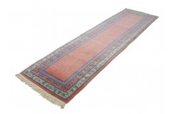 Rzeźbiony luksusowy chodnik z nepalu wartościowy 80x280cm wełna