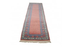 Rzeźbiony luksusowy chodnik z nepalu wartościowy 80x280cm wełna