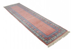 Rzeźbiony luksusowy chodnik z nepalu wartościowy 80x280cm wełna