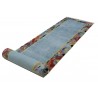 Rzeźbiony luksusowy chodnik z nepalu wartościowy 85x345cm wełna