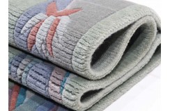 Rzeźbiony luksusowy chodnik z nepalu wartościowy 75x255cm wełna