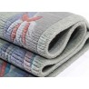 Rzeźbiony luksusowy chodnik z nepalu wartościowy 75x255cm wełna