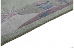 Rzeźbiony luksusowy chodnik z nepalu wartościowy 75x255cm wełna