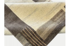 Dywan NEPAL Premium z Indii ręcznie tkany 170x240cm beżowy wełna