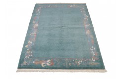 Rzeźbiony zielony dywan ręcznie tkany 175x240m nepal premium indie