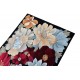 Przycinane kwiaty masywny (8,5kg/m2) ręcznie wykonany dywan Paradise Garden PG 128 black