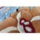 Przycinane kwiaty masywny (8,5kg/m2) ręcznie wykonany dywan Paradise Garden PG 128 black