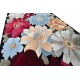 Przycinane kwiaty masywny (8,5kg/m2) ręcznie wykonany dywan Paradise Garden PG 128 black