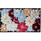 Przycinane kwiaty masywny (8,5kg/m2) ręcznie wykonany dywan Paradise Garden PG 128 black