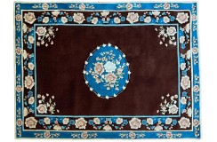 Przycinane kwiaty masywny (8,5kg/m2) ręcznie wykonany dywan Paradise Garden PG 143 brown