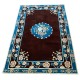 Przycinane kwiaty masywny (8,5kg/m2) ręcznie wykonany dywan Paradise Garden PG 143 brown