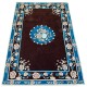 Przycinane kwiaty masywny (8,5kg/m2) ręcznie wykonany dywan Paradise Garden PG 143 brown