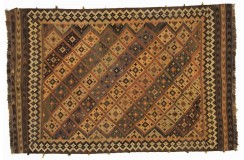 Etniczny kilim z Iranu 100% wełna tkana na wełnie - perski płasko tkany dywan 160x230cm unikat