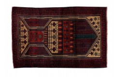 Dywan Beludż 100% wełna 85x130cm oryginał z Iranu tradycyjny ręcznie wiązany gęsty