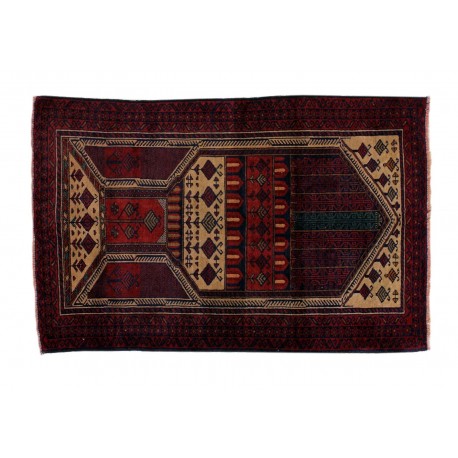 Dywan Beludż 100% wełna 85x130cm oryginał z Iranu tradycyjny ręcznie wiązany gęsty