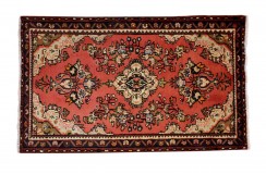 Wiejscki chodniczek Hamadan z kwiatowym perskim wzorem ceglasty 90x150cm Iran