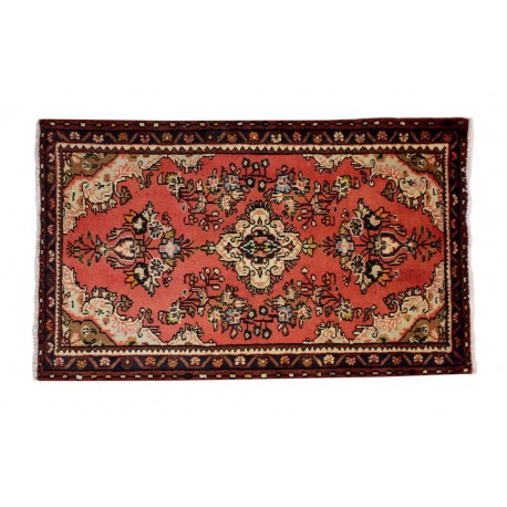 Wiejscki chodniczek Hamadan z kwiatowym perskim wzorem ceglasty 90x150cm Iran