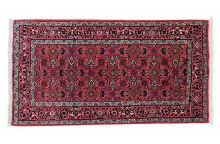 Ekskluzywny oryginalny gęsty dywan Zandżan Iran ok 80x150cm 100% wełna oryginalny ręcznie tkany perski wzór herati