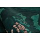  Dwupoziomwy niereguralny dywan Ascethic FOREST MOSS AM-990 Green, 100% wełna, ręcznie wykonany