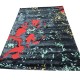 Dwupoziomwy ręcznie wykonany dywan Abstract Art Poppy AA-111 red, 100% jedwab z włókna bananowca
