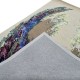 Lśniący ręcznie wykonany dywan Abstract Art Fire AA-222 multi, 50% wełna 50% jedwab z włókna bananowca