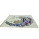 Lśniący ręcznie wykonany dywan Abstract Art Fire AA-222 multi, 50% wełna 50% jedwab z włókna bananowca