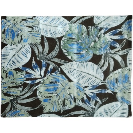 Lśniący ręcznie wykonany dywan Abstract Art Rainforest AA-343 multi, 50% wełna 50% jedwab z włókna bananowca monstera