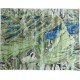 Lśniący ręcznie wykonany dywan Abstract Art Rainforest AA-555 green, 100% jedwab z włókna bananowca monstera