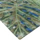 Lśniący ręcznie wykonany dywan Abstract Art Rainforest AA-555 green, 100% jedwab z włókna bananowca monstera