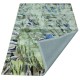 Lśniący ręcznie wykonany dywan Abstract Art Rainforest AA-555 green, 100% jedwab z włókna bananowca monstera
