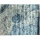 Lśniący ręcznie wykonany dywan Abstract Art Leaves AA-656 navy, 100% jedwab z włókna bananowca