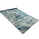 Lśniący ręcznie wykonany dywan Abstract Art Leaves AA-656 navy, 100% jedwab z włókna bananowca