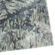 Lśniący ręcznie wykonany dywan Abstract Art Leaves AA-656 navy, 100% jedwab z włókna bananowca