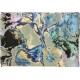 Lśniący ręcznie wykonany dywan Abstract Art Splashes AA-777 multi, 50% wełna 50% jedwab z włókna bananowca monstera