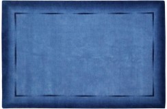 100% welniany ekskluzywny ręcznie tkany dywan Nepal Taman 250x350cm niebieski z delikatnym wzorem, wysoka jakość, gęsty