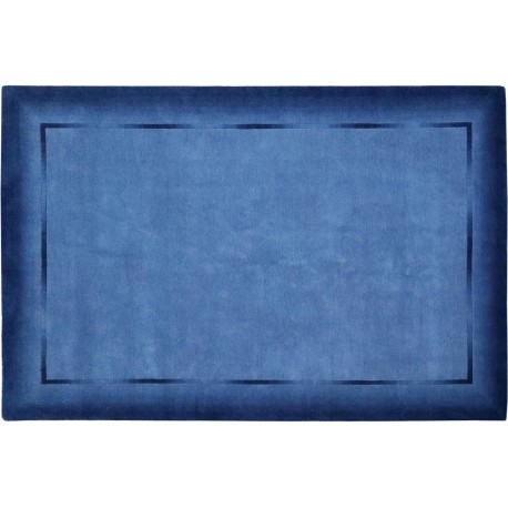 100% welniany ekskluzywny ręcznie tkany dywan Nepal Taman 250x350cm niebieski z delikatnym wzorem, wysoka jakość, gęsty