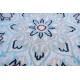 Nain 9la Habibian gęsto ręcznie tkany dywan z Iranu wełna + jedwab ok 250x350cm granatowa