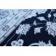 Nain 9la Habibian gęsto ręcznie tkany dywan z Iranu wełna + jedwab ok 250x350cm granatowa