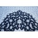 Nain 9la Habibian gęsto ręcznie tkany dywan z Iranu wełna + jedwab ok 250x350cm granatowa