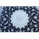 Nain 9la Habibian gęsto ręcznie tkany dywan z Iranu wełna + jedwab ok 250x350cm granatowa
