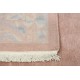 Kwadratowy dywan ręcznie tkany oryginalny Nepal premium Indie 250x250cm 100% wełna łososiowy z tradycyjnym wzorem