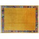 Rzeźbiony na obramowaniu żóły dywan ręcznie tkany oryginalny Nepal premium Indie 250x350cm 100% wełna klasyczny wzór