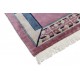 Rzeźbiony na obramowaniu fioletowy dywan ręcznie tkany oryginalny Nepal premium Indie 250x300cm 100% wełna klasyczny wzór