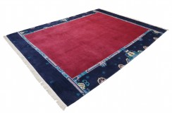 Rzeźbiony niezwykły dywan ręcznie tkany 250x350cm nepal premium indie