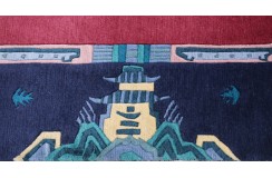 Rzeźbiony niezwykły dywan ręcznie tkany 250x350cm nepal premium indie