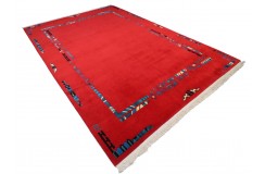 Rzeźbiony niezwykły dywan ręcznie tkany 260x360cm nepal premium indie