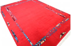 Rzeźbiony niezwykły dywan ręcznie tkany 260x360cm nepal premium indie