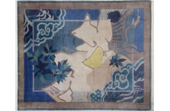 Rzeźbiony abstrakcyjny krajobraz dywan ręcznie tkany oryginalny Nepal premium Indie 250x300cm 100% wełna do salonu unikat